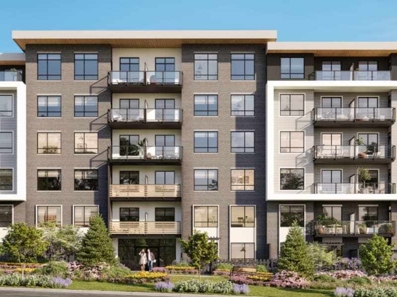 Developer rendering of Solana Langley, a presale condo development in Langley.
