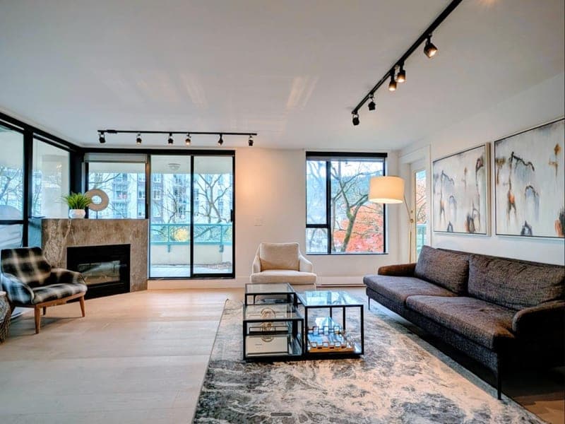 Interior of a current court-ordered condo listing in Park Royal, West Vancouver.